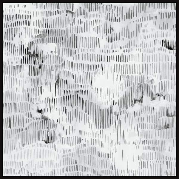 Unbranded "Relative Magnitude" by Parvez Taj Floater Framed Canvas Abstract Art Print 24 in. x 24 in.