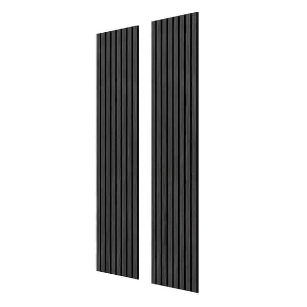 2-Pieces Black Oak Acoustic Wall Panels