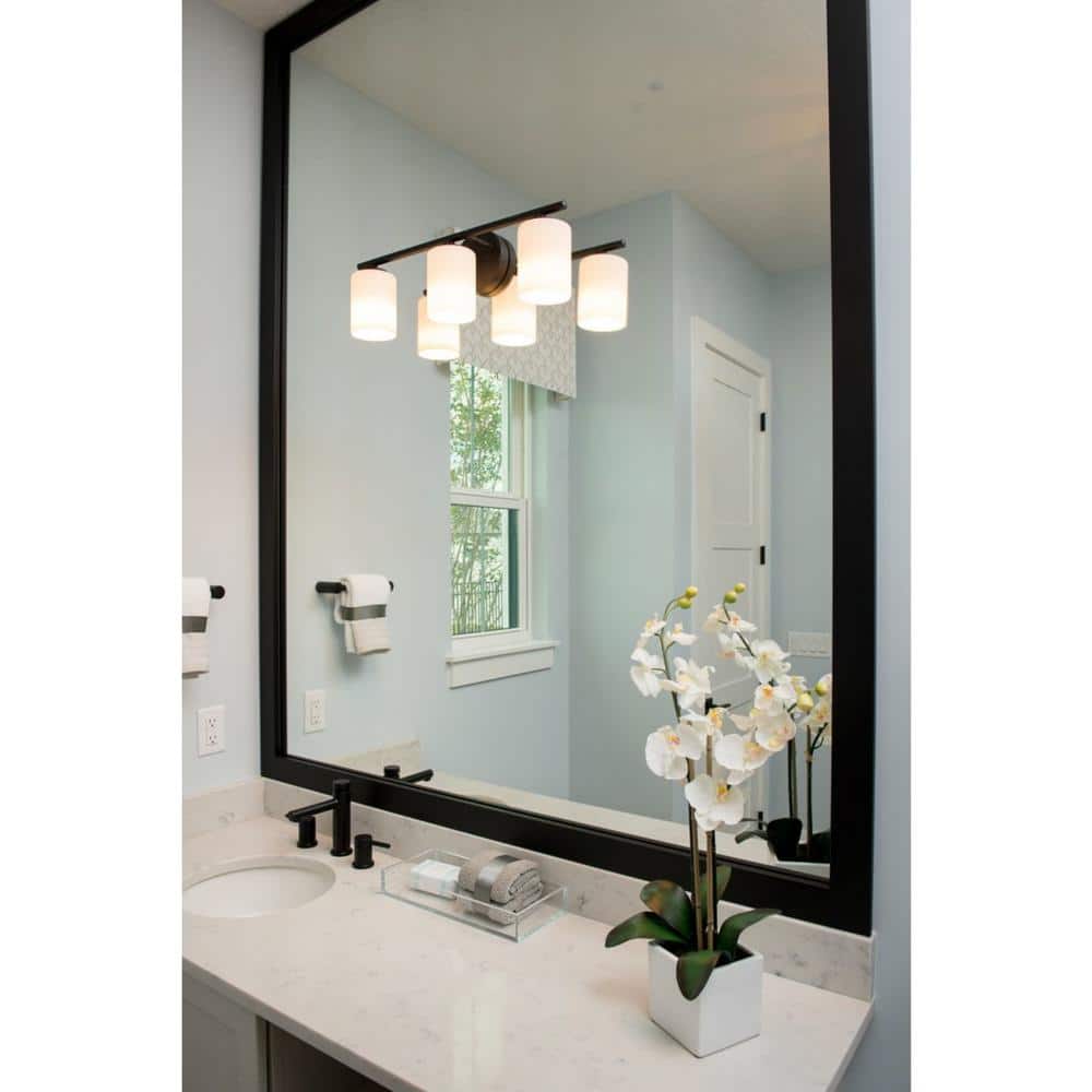 Antique Bronze 3-Light Dimmable Bath Vanity Fixture