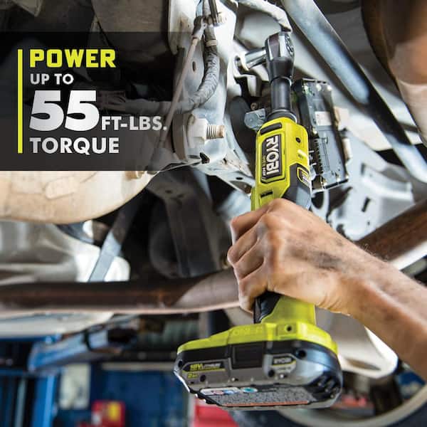 Ryobi R18RW3-0 ONE+ Akku-Ratschenschlüssel 3/8 - 18 V, Für Enge Räume, 60 Nm, Ohne Akku & Ladegerät