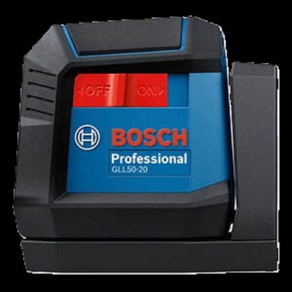 Bosch 50 ft. Dual Power Battery Red Beam Self-Leveling Cross-Line
