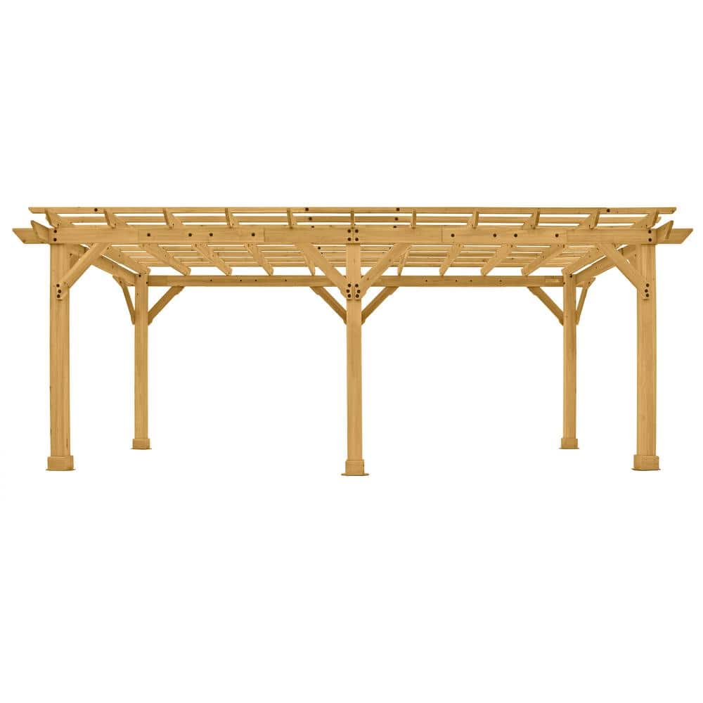 Meridian 10' x 22' Natural Cedar Outdoor Pergola