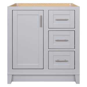 Kinghurst 30 in. W x 21 in. D x 33.5 in. H Bath Vanity Cabinet without Top in Dove Gray