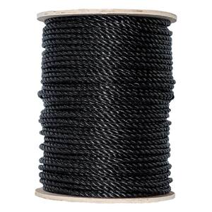 5/8 in. x 200 ft. - Twisted Black Polypropylene All Purpose Rope