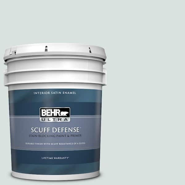 BEHR ULTRA 5 gal. #N440-1 Streetwise Extra Durable Satin Enamel Interior Paint & Primer