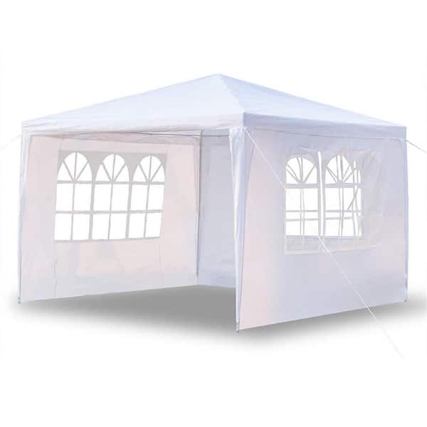 SUNRINX Patio Tent 10 ft. x 10 ft. with 4 Sides Walls Waterproof Outdoor Party Tent Gazebo