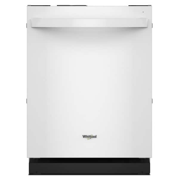 Whirlpool 24 in. Top Control Standard Built-In Dishwasher in White with 3rd Rack