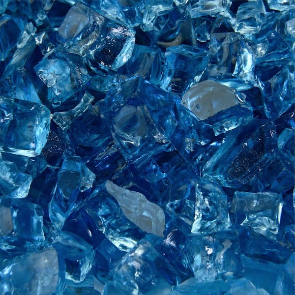 Fire Pit Essentials 1/2 in. 10 lbs. Harbor Mist Original Fire Glass for Indoor and Outdoor Fire Pits or Fireplaces