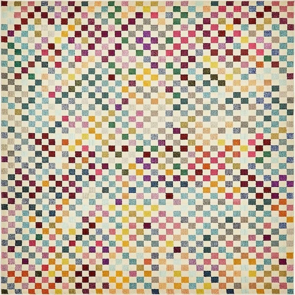 Unique Loom Chromatic Palm Bay Multi 8' 0 x 10' 0 Area Rug