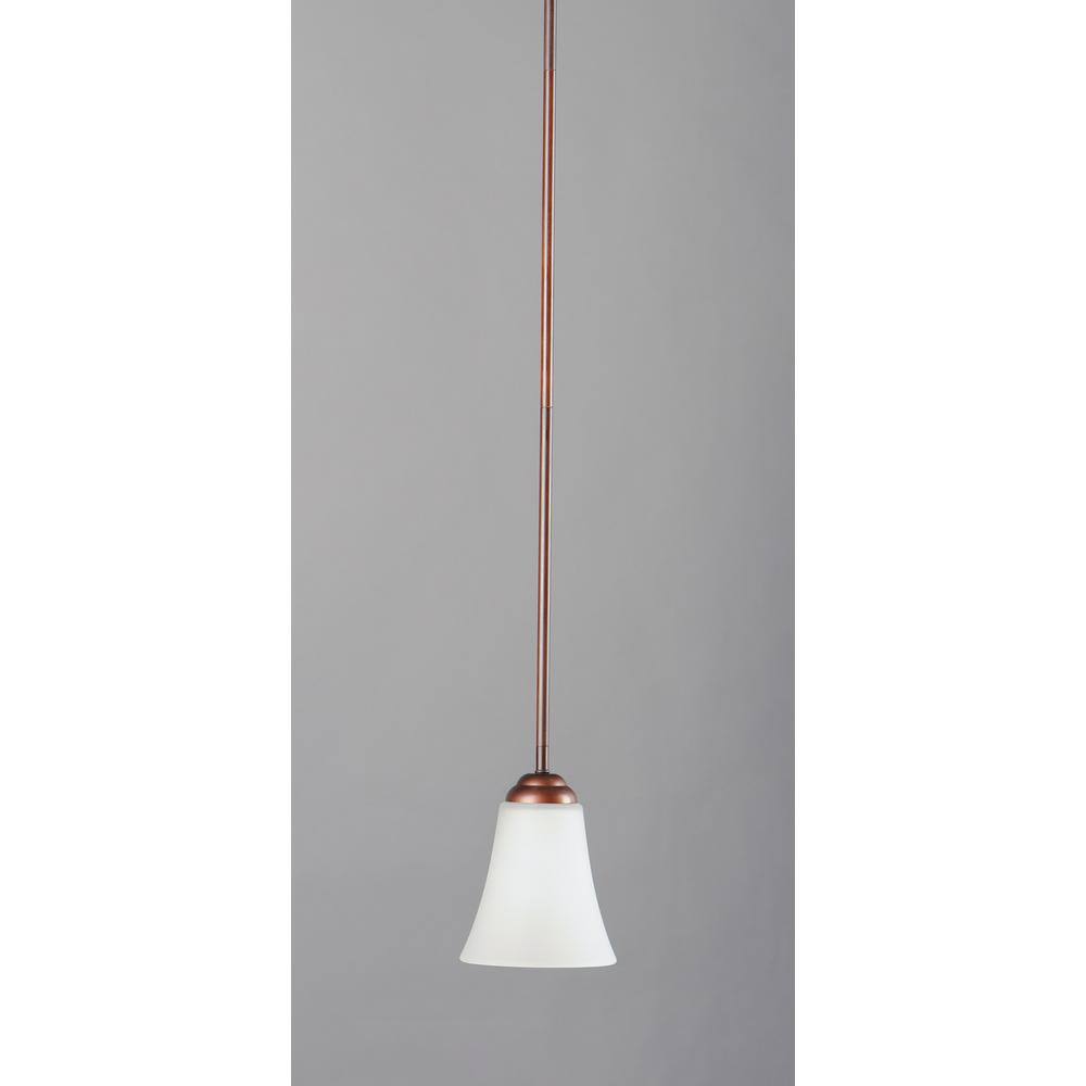 Vital Oil Rubbed Bronze Mini Pendant with Frosted Glass Shade