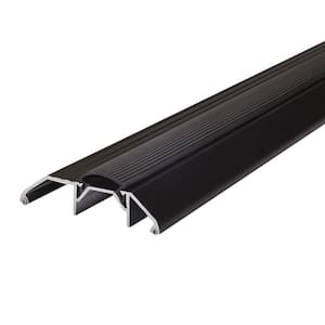 3-3/4 in. x 1-1/8 in. x 36 in. Brown Aluminum and Vinyl Heavy-Duty High-Profile Threshold