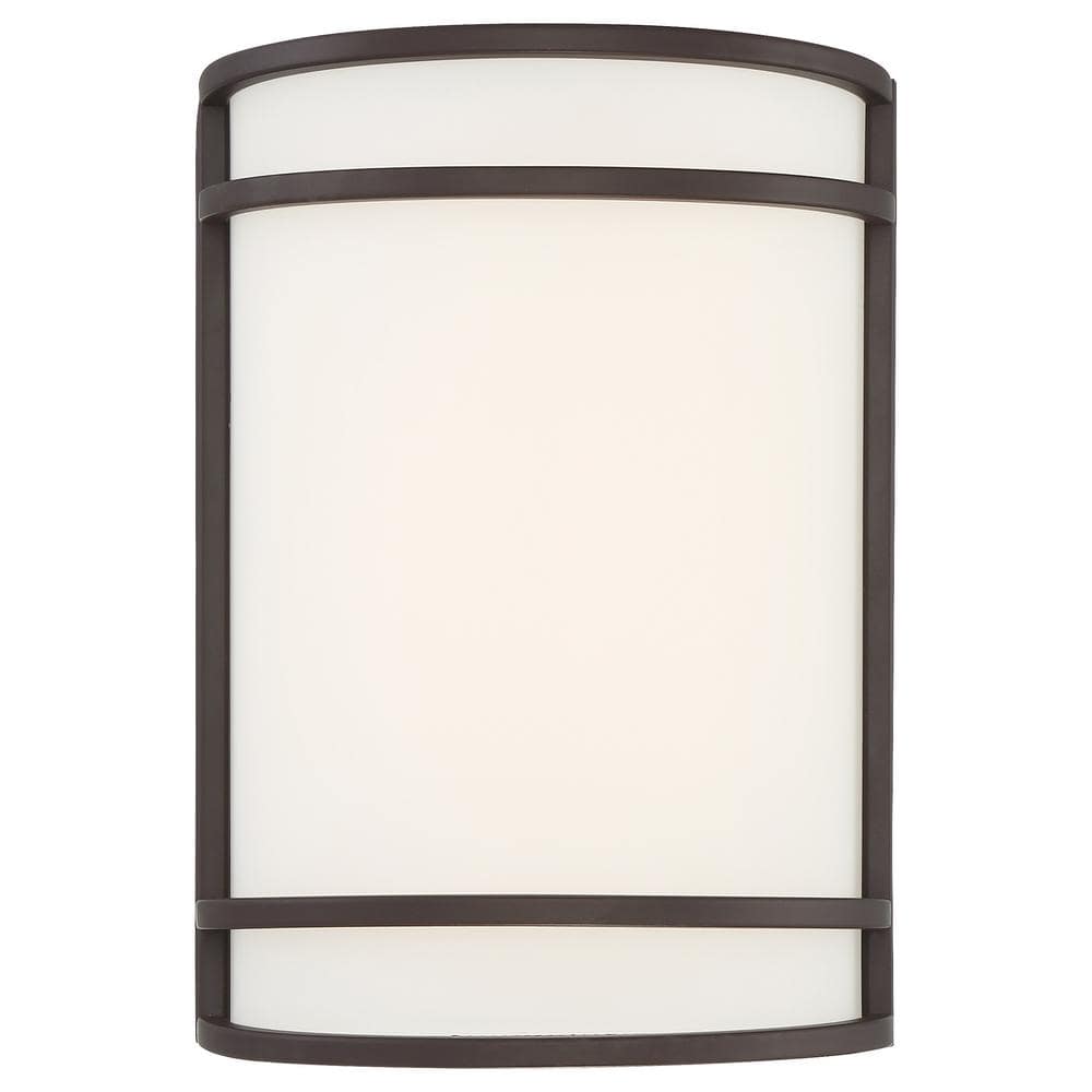 Lola Modern Bronze Cylinder Dimmable LED Sconce
