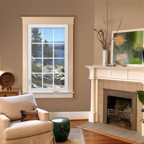 JELD-WEN 28 in. x 54 in. V4500 Left-Hand Casement Vinyl Window
