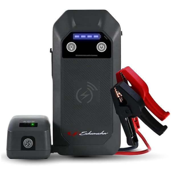 4-in-1 Lithium Automotive Jump Starter and Portable Power Pack, 1000 Amp with Wireless Charging Pad, 12-Volt