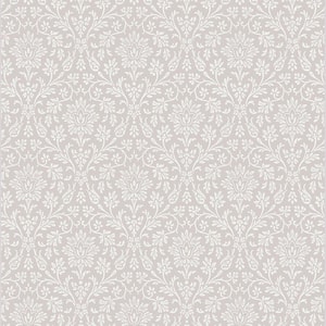 Annecy Dove Grey Unpasted Removable Wallpaper Sample