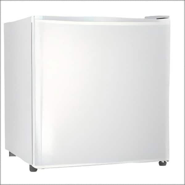 COWSAR 17.52 in. 1.4 cu. ft. Mini Refrigerator in White with Compact Freezer