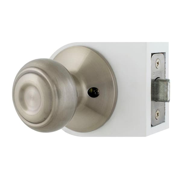 RELIABILT Baron Satin Nickel Interior/Exterior Hall/Closet Passage Door Knob  in the Door Knobs department at