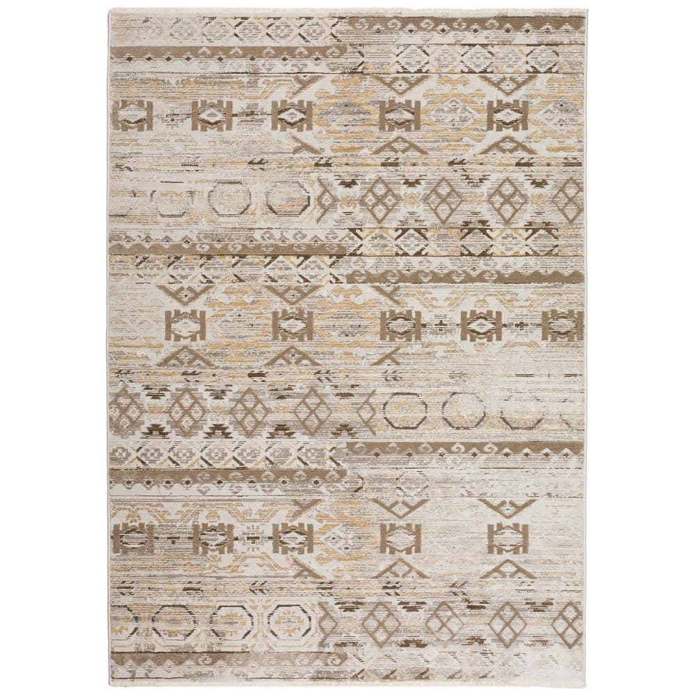 Izmir  9 ft. x 13 ft. 2 in. Beige Geometric Rug