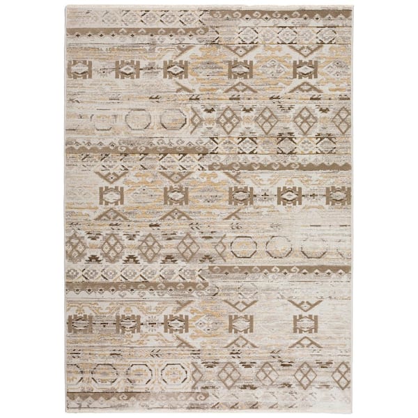 Izmir  9 ft. x 13 ft. 2 in. Beige Geometric Rug