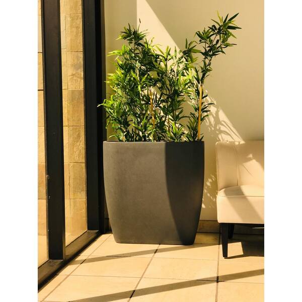 Flower pot oval for indoor and outdoor use