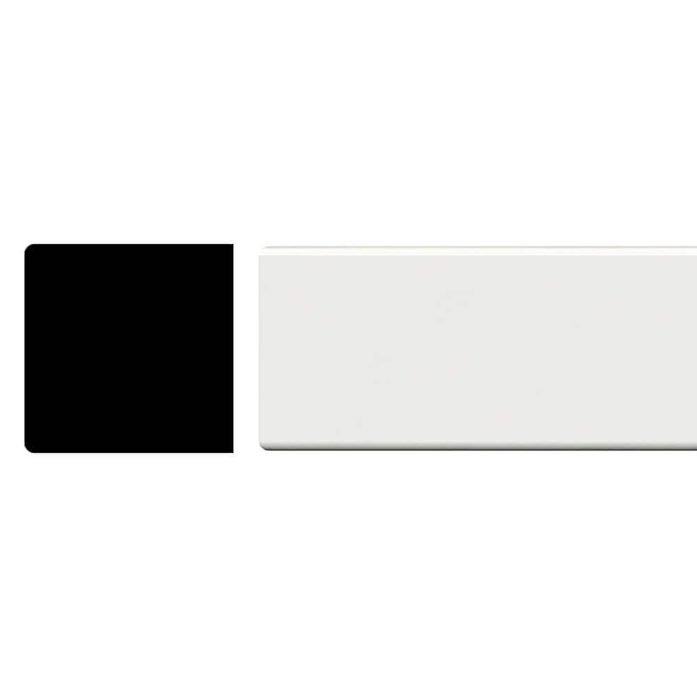 96" White PVC Stop Moulding for Doors and Windows