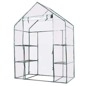 56 in. W x 29 in. D x 77 in. H Outdoor Portable Greenhouse with 4-Shelves