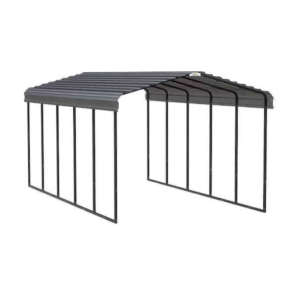 12 ft. x 24 ft. x 9 ft. Charcoal Carport