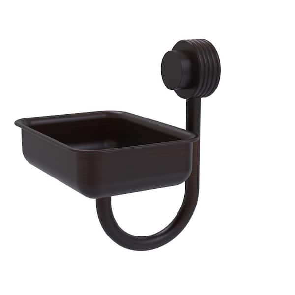 (1-Pack) Venus Collection Wall Mounted Soap Dish in Venetian Bronze with Groovy Accents