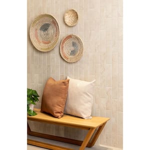 Brick Art Terme Marfim MA 3 in. x 10 in. Glazed Ceramic Floor and Wall Tile Sample
