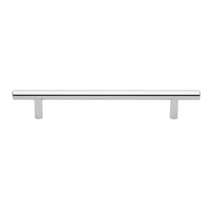 6-1/4 in. Polished Chrome Solid Handle Drawer Bar Pulls (10-Pack)