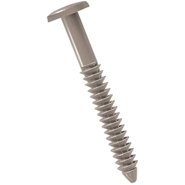 Ekena Millwork 3 in. Clay Lifetime Vinyl Shutter-Lok's Fasteners (8-Pack)
