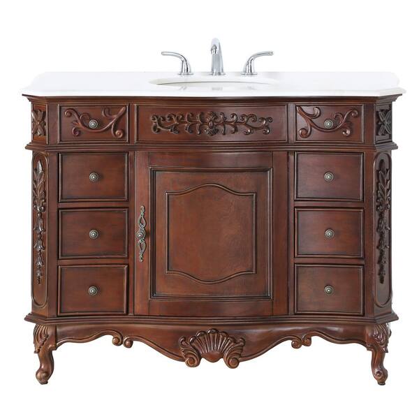 Home Decorators Collection Winslow 45 In W X 22 D Bath Vanity Antique Cherry With Top White Marble Basin Bf 27002 Ac - Home Decorators Collection Winslow Vanity Home Decorators Collection Winslow 45 In W X 22 D Bath Vanity Antique Cherry With Top White Marble Basin Bf 27002 Ac - Home Decorators Collection Winslow Vanity