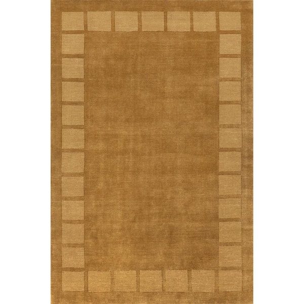 Petra High-Low Wool-Blend Wheat 3 ft. x 5 ft. Indoor/Outdoor Patio Rug