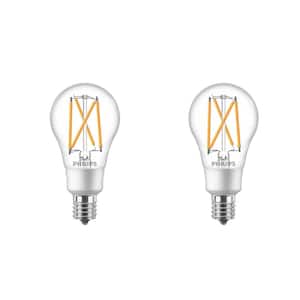 60-Watt Equivalent A15 Dimmable Intermediate Base LED Light Bulb with Warm Glow Dimming Effect Soft White (2-Pack)