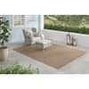 Hampton Bay Tan 5 ft. x 7 ft. Natural Weave Indoor/Outdoor Patio Area Rug  3113336 - The Home Depot