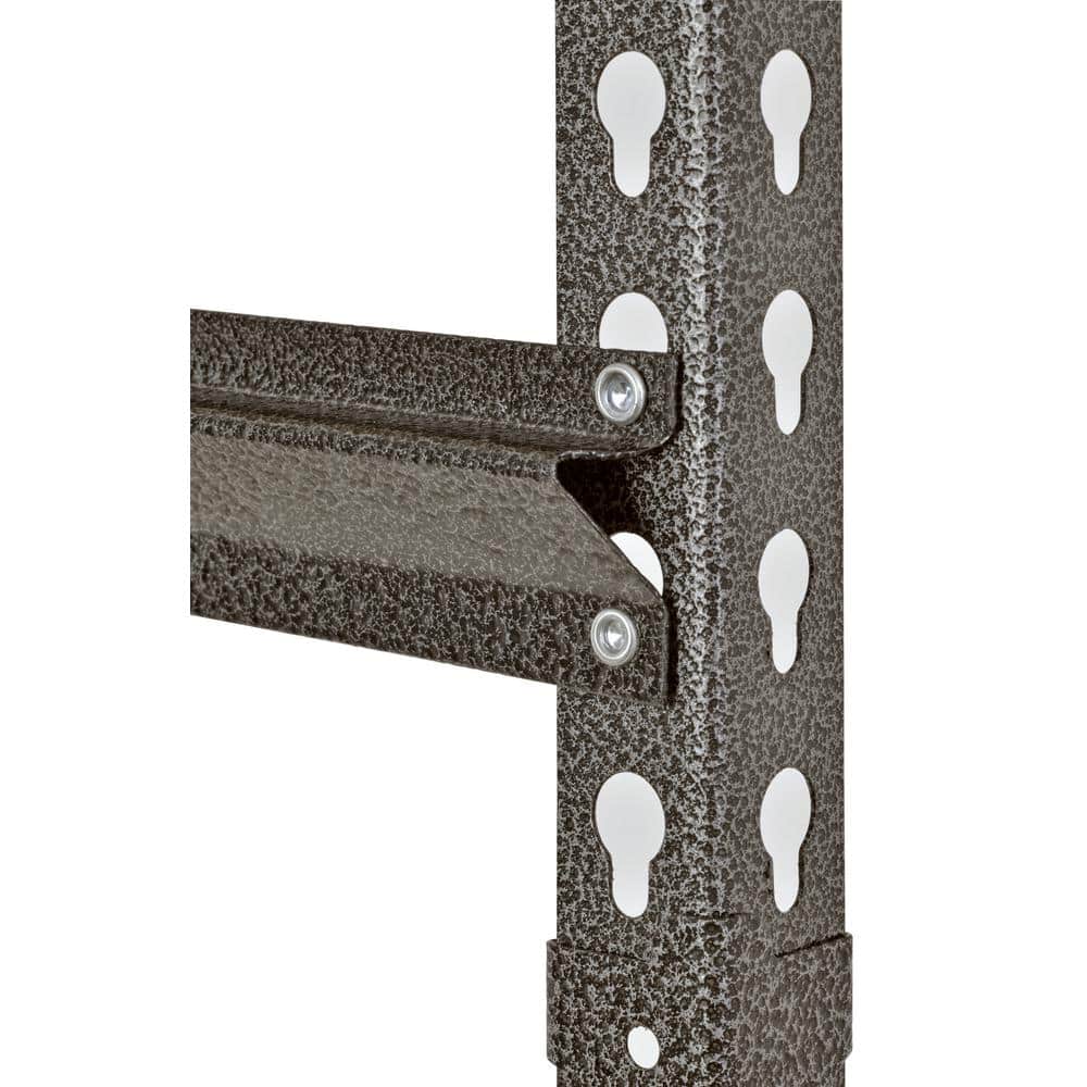 Silver Vein 5-Shelf Steel Storage Rack with Adjustable Shelves