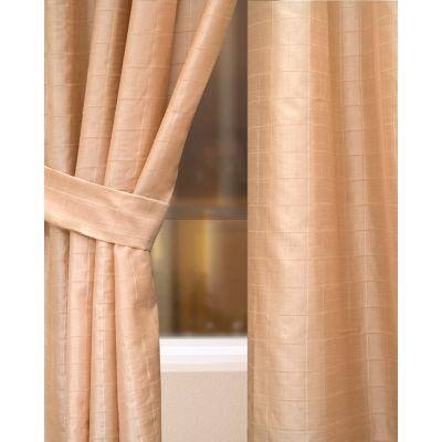 null Semi-Opaque Straw Crescent Heights Rod Pocket Panel - in. W x 96 in. L