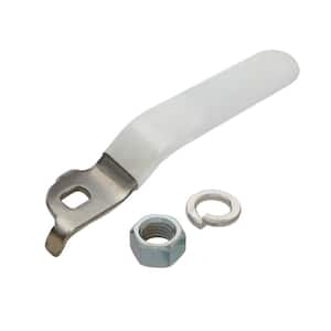 Replacement Lever Handle for 1 in. Ball Valve, Stainless Steel Quarter Turn Vinyl Grip Handle for Easy Water Shutoff