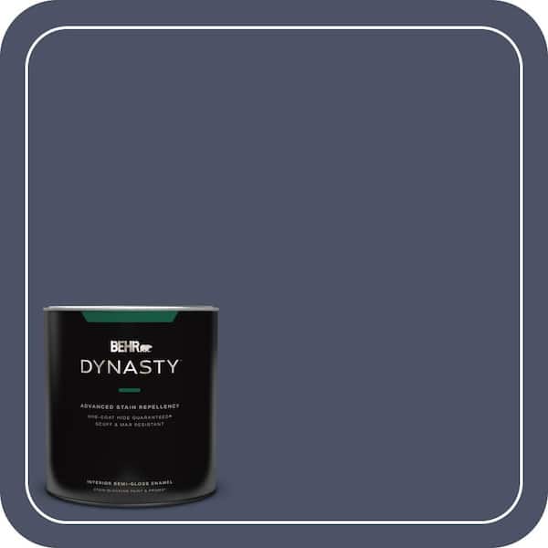 BEHR DYNASTY 1 qt. #610F-7 Mystical Shade Semi-Gloss Enamel Interior Stain-Blocking Paint and Primer