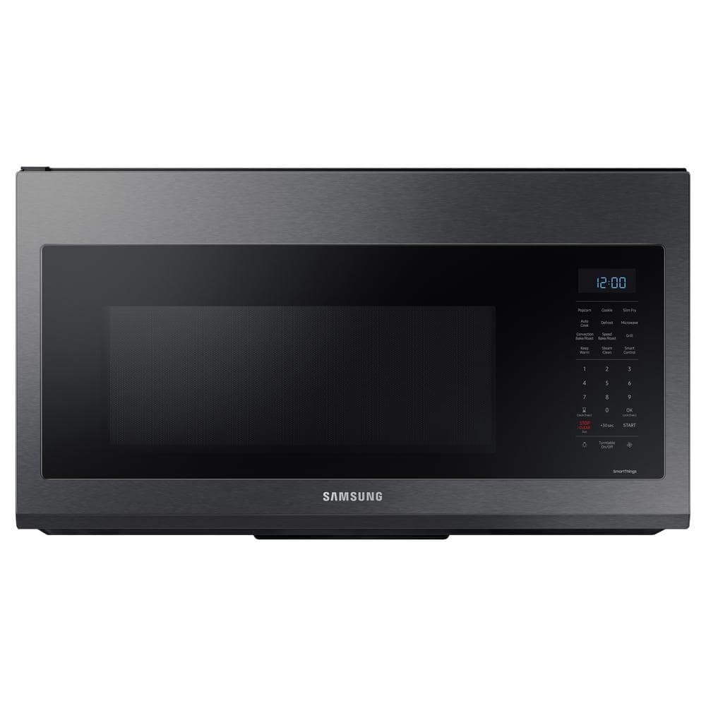 Samsung 30 in. 1.7 cu. ft. Over the Range Convection Microwave in Fingerprint Resistant Black Stainless Steel