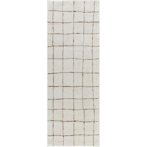 Livabliss Our PWN Home Cascase Light Brown Modern 3 ft. x 7 ft. Indoor Area Rug
