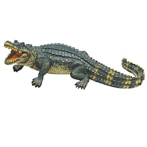 9 in. H The Agitated Alligator Swamp Gator Garden Statue
