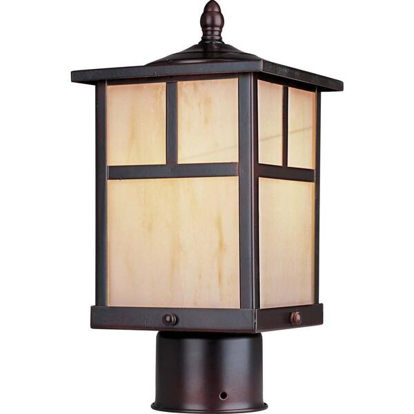 Maxim Lighting Coldwater 6 in. Wide 1-Light Outdoor Burnished Post Light