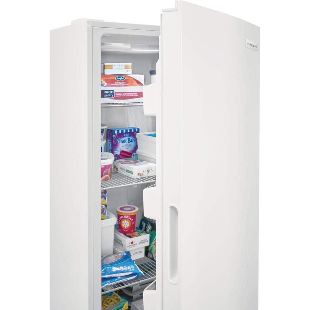 White 13 cu. ft. Frost-Free Upright Freezer with LED Lighting