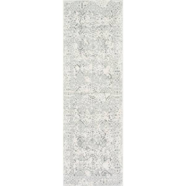 nuLOOM Odell Distressed Persian Ivory 3 ft. x 16 ft. Runner Rug