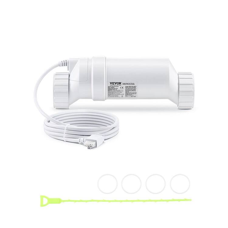 VEVOR Salt Water Chlorinator System, Pool Chlorination Cell Fits for Hayward W3T-Cell-3, 0.14 sq. ft Salt Stand Water System