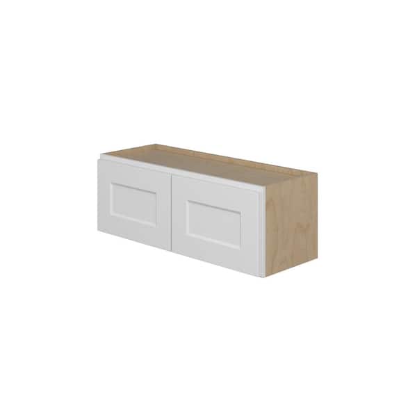 Norfolk Assembled 33 in. W x 12 in. H x 12 in. D Plywood Wall Cabinet in Painted White