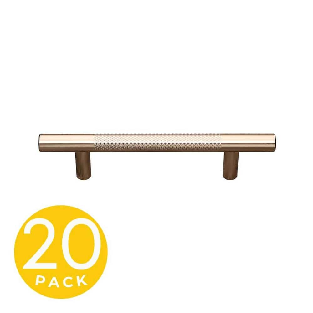 Delta Series 3-3/4 in. (96 mm) Center-to-Center Modern Textured Gold Cabinet Handle/Pull (20-Pack) price history on PriceWatchPro