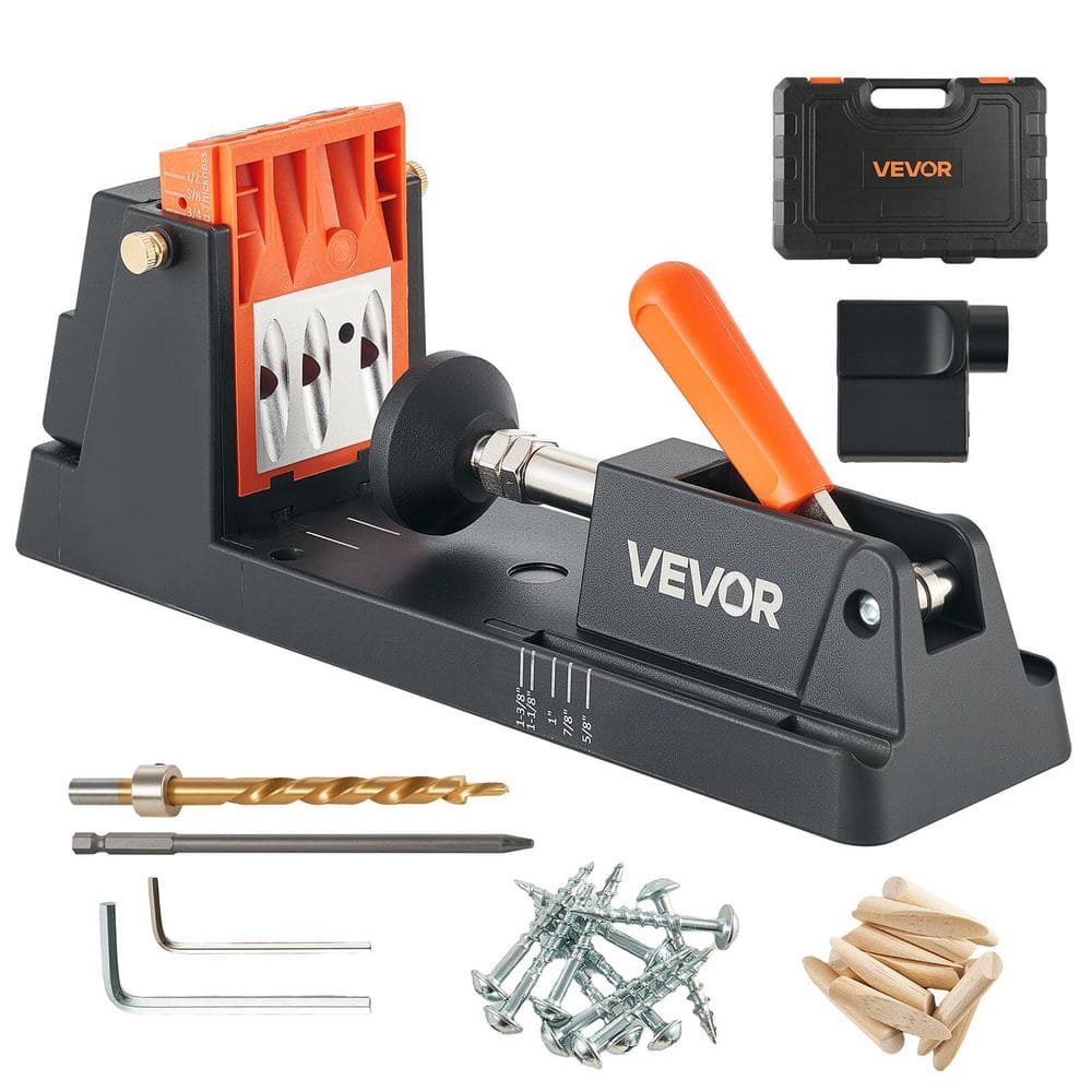 Pocket Hole Jig Kit, 1/2 in. to 1-1/2 in. Adjustable, Lightweight Jig Pocket Hole System with Dust Collection Adapter price history on PriceWatchPro