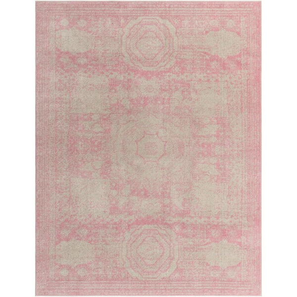 Unique Loom Pink 8 ft. x 10 ft. Bromley Area Rug